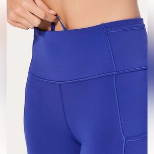 Lululemon Fast + Free 7/8 Tight II * Non-Reflective Nulux 25” Sz 6 Purple